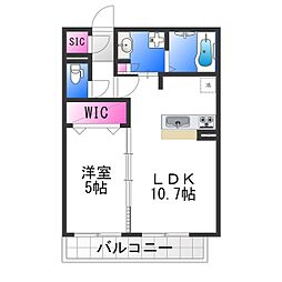 ロイズパレス 1LDKの間取図画像
