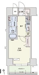 アーバネックス秋葉原EAST 1Kの間取図画像