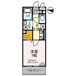 ユートリーX 1Kの間取図画像