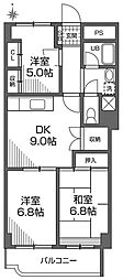 グランメール成城 3DKの間取図画像