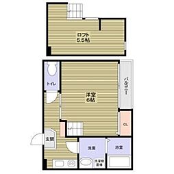 COMFORTIA 1Kの間取図画像