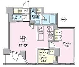 クレストコート東池袋 1SLDKの間取図画像