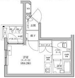 VERXEED STAIR鶴見市場駅前 2階ワンルームの間取り