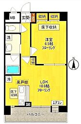 ソレイユ・ハイム 1LDKの間取図画像