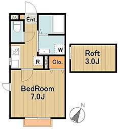ComfortFlat 1Kの間取図画像