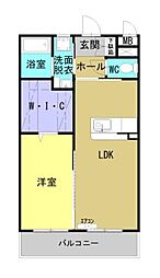 (仮称)都城天神町YマンションII 1LDKの間取図画像