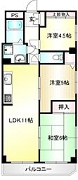 ライオンズマンション宮前平第3B棟 3LDKの間取図画像