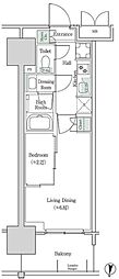 ブルックサイドレジデンス木場 2Kの間取図画像