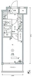 スカイコートパレス池袋 1Kの間取図画像
