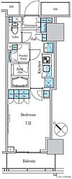 パークアクシス滝野川ラブリーズ 1Kの間取図画像