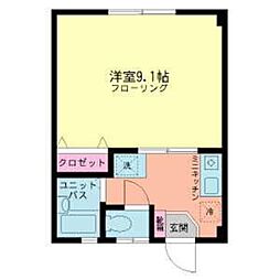 リベルタ 1Kの間取図画像