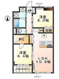 (仮称)流山市駒木マンション 2LDKの間取図画像