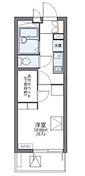 レオパレス市川原木 1Kの間取図画像