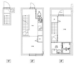 ソルナクレイシア笹塚 2階1DKの間取り