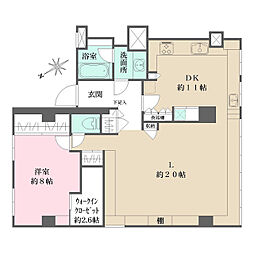 羽沢ハウス 1LDKの間取図画像