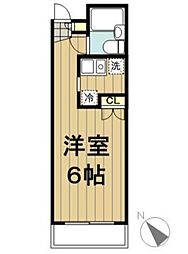 DeLCCSサギノミヤ ワンルームの間取図画像