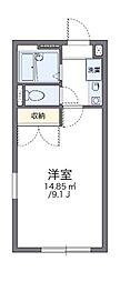 メイプルハイム高野台1号館 1Kの間取図画像
