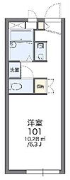 レオパレスサンハイム2 1Kの間取図画像