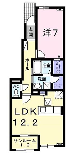 メゾン・ドゥ・ファミーユ ｜大阪府堺市西区浜寺船尾町西３丁(賃貸アパート1LDK・1階・51.90㎡)の写真 その2