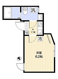 西東京市下保谷2丁目アパート 1Kの間取図画像