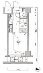 ヴォーガコルテ多摩川4 1Kの間取図画像
