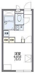 レオパレスパシオネ 1Kの間取図画像
