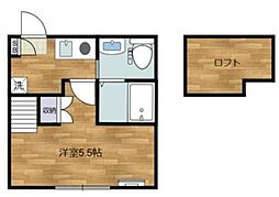 SOLANA淵野辺 1Kの間取図画像