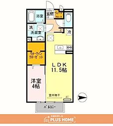 セジュールショコラ 1LDKの間取図画像
