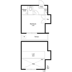 EcolResort茅ヶ崎B 1Kの間取図画像