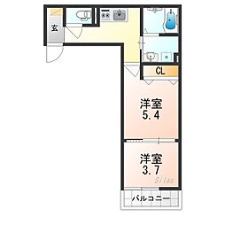 おおさか東線 新加美駅 徒歩4分 2階/-