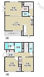 アライヴ辻 3LDKの間取図画像