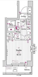 ガーラ・ステージ練馬 1Kの間取図画像