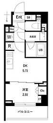 エスグランデ木場公園 1DKの間取図画像