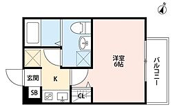 HaleMaluhia大和 1Kの間取図画像