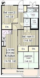 エミネンス高野台 3LDKの間取図画像