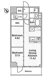 COMFORIALIV巣鴨 2LDKの間取図画像