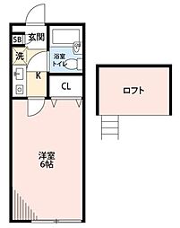 ライムライトM 1Kの間取図画像