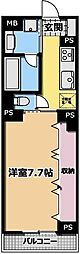 ラ・ヴィスタ西新宿2 1Kの間取図画像