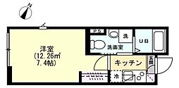 WithFun小田急相模原 1Kの間取図画像