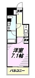 リヴシティ八王子 1Kの間取図画像