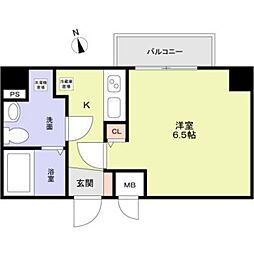 Risingplace大森二番館 1Kの間取図画像