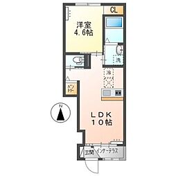 サンフィット 1LDKの間取図画像