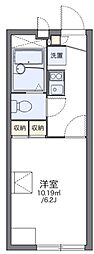 レオパレス湘南山手館B四季美 1Kの間取図画像