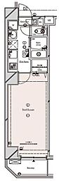 TRADIS日暮里E 1Kの間取図画像