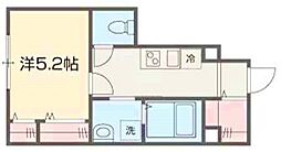 メルラス和泉多摩川 1Kの間取図画像