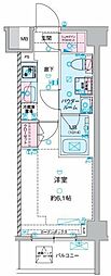 GENOVIA谷塚 1Kの間取図画像