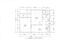 北海荘 1階2DKの間取り