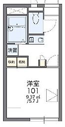 レオパレス大井 1Kの間取図画像