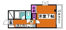 アインクラフト 1Kの間取図画像