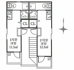 サークルハウス鐘ヶ淵 1階ワンルームの間取り